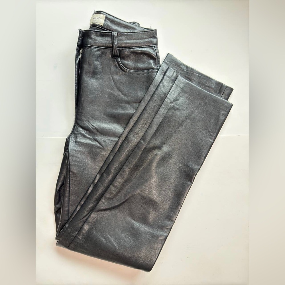 Wilfred Free Aritzia Womens 0 Faux Leather Leggings Vegan Skinny Black High Rise